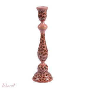 Wooden Handpainted Candleholder Flori, size L